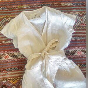 NEW White LInen Jumpsuit - NOT Perfect Linen